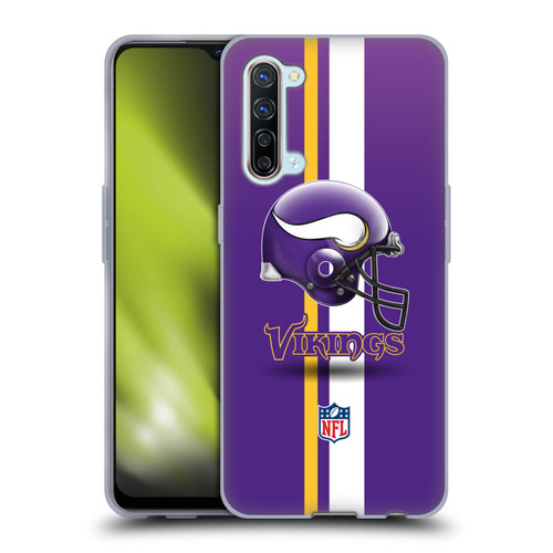 NFL Minnesota Vikings Logo Helmet Soft Gel Case for OPPO Find X2 Lite 5G