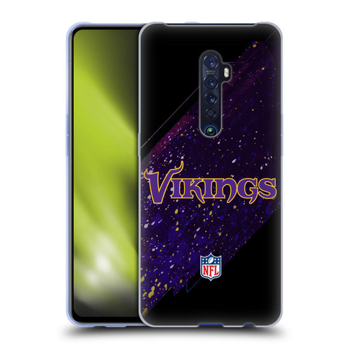 NFL Minnesota Vikings Logo Blur Soft Gel Case for OPPO Reno 2