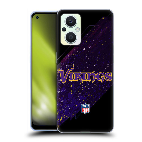 NFL Minnesota Vikings Logo Blur Soft Gel Case for OPPO Reno8 Lite
