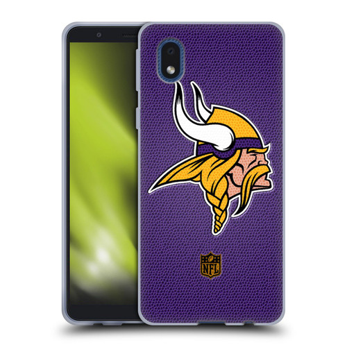 NFL Minnesota Vikings Logo Football Soft Gel Case for Samsung Galaxy A01 Core (2020)