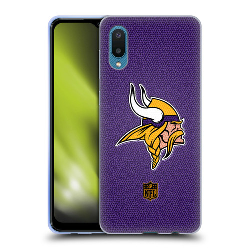 NFL Minnesota Vikings Logo Football Soft Gel Case for Samsung Galaxy A02/M02 (2021)