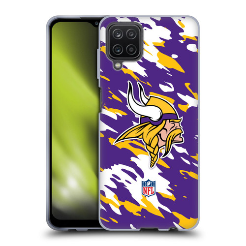 NFL Minnesota Vikings Logo Camou Soft Gel Case for Samsung Galaxy A12 (2020)