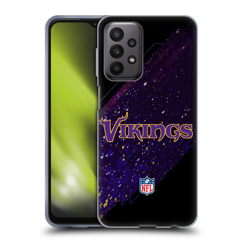 NFL Minnesota Vikings Logo Blur Soft Gel Case for Samsung Galaxy A23 / 5G (2022)