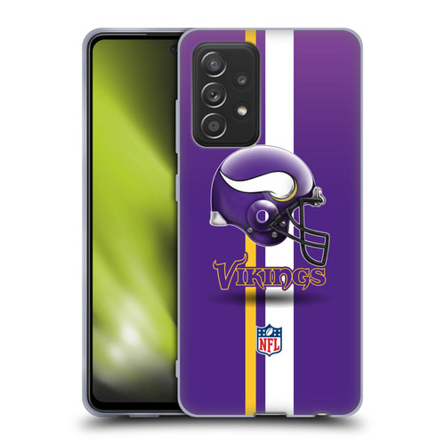 NFL Minnesota Vikings Logo Helmet Soft Gel Case for Samsung Galaxy A52 / A52s / 5G (2021)