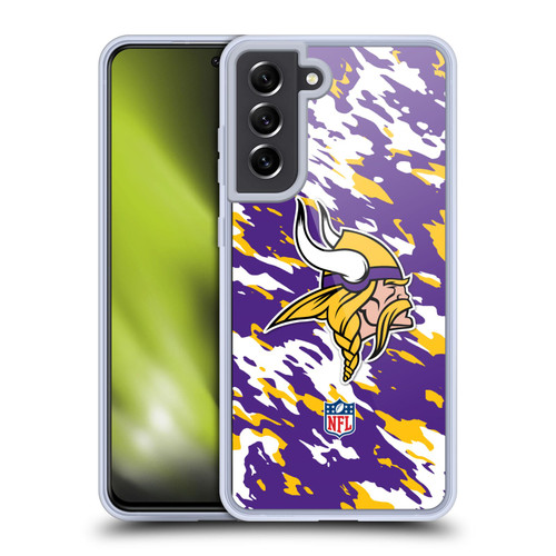 NFL Minnesota Vikings Logo Camou Soft Gel Case for Samsung Galaxy S21 FE 5G