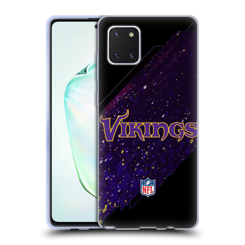 NFL Minnesota Vikings Logo Blur Soft Gel Case for Samsung Galaxy Note10 Lite