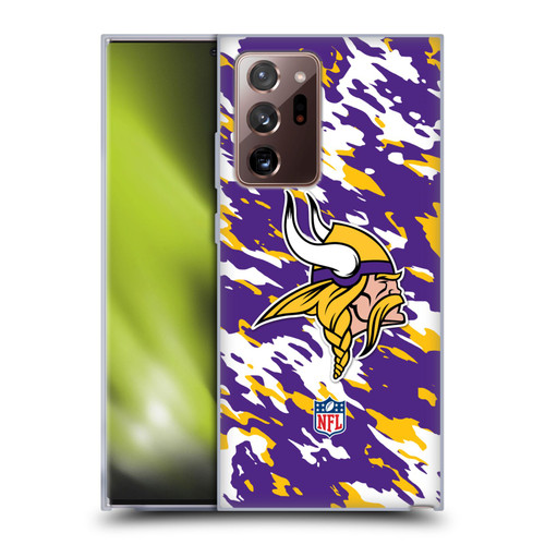 NFL Minnesota Vikings Logo Camou Soft Gel Case for Samsung Galaxy Note20 Ultra / 5G