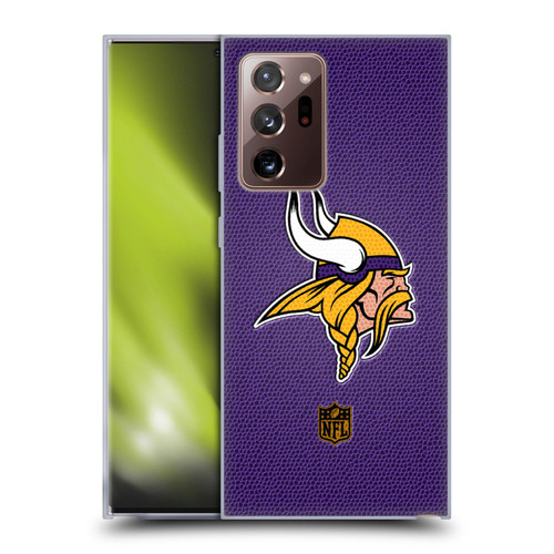NFL Minnesota Vikings Logo Football Soft Gel Case for Samsung Galaxy Note20 Ultra / 5G