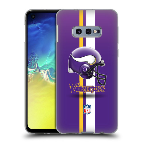 NFL Minnesota Vikings Logo Helmet Soft Gel Case for Samsung Galaxy S10e