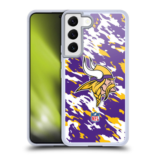 NFL Minnesota Vikings Logo Camou Soft Gel Case for Samsung Galaxy S22 5G
