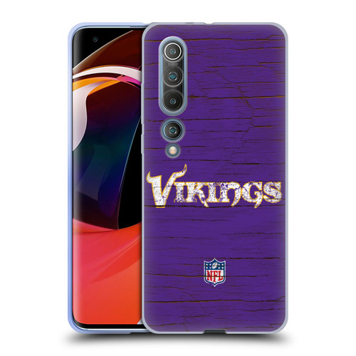NFL Minnesota Vikings Logo Distressed Look Soft Gel Case for Xiaomi Mi 10 5G / Mi 10 Pro 5G