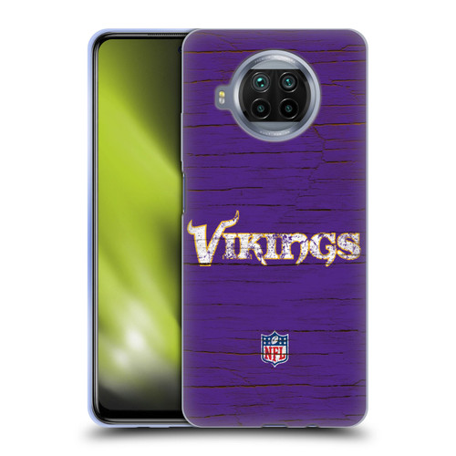NFL Minnesota Vikings Logo Distressed Look Soft Gel Case for Xiaomi Mi 10T Lite 5G