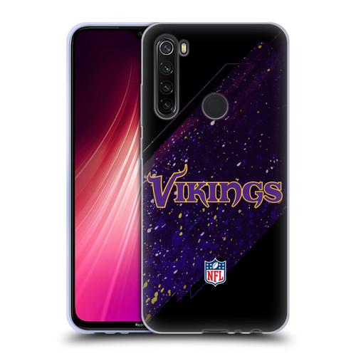 NFL Minnesota Vikings Logo Blur Soft Gel Case for Xiaomi Redmi Note 8T