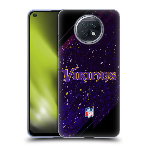 NFL Minnesota Vikings Logo Blur Soft Gel Case for Xiaomi Redmi Note 9T 5G