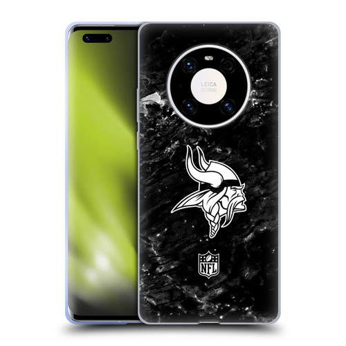 NFL Minnesota Vikings Artwork Marble Soft Gel Case for Huawei Mate 40 Pro 5G