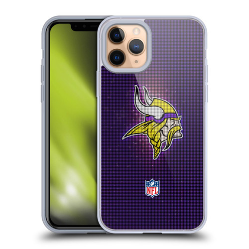 NFL Minnesota Vikings Artwork LED Soft Gel Case for Apple iPhone 11 Pro