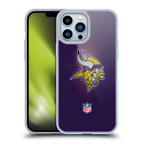 NFL Minnesota Vikings Artwork LED Soft Gel Case for Apple iPhone 13 Pro Max