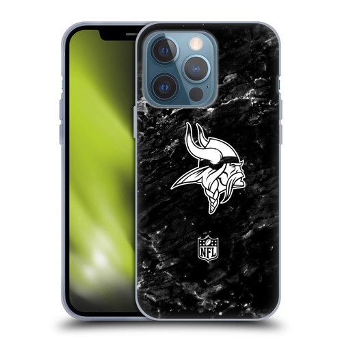 NFL Minnesota Vikings Artwork Marble Soft Gel Case for Apple iPhone 13 Pro