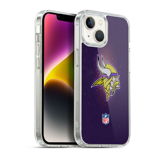 NFL Minnesota Vikings Artwork LED Soft Gel Case for Apple iPhone 14