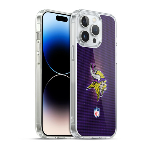 NFL Minnesota Vikings Artwork LED Soft Gel Case for Apple iPhone 14 Pro Max