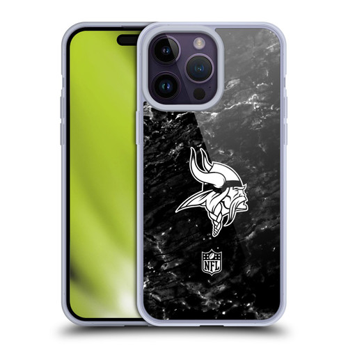 NFL Minnesota Vikings Artwork Marble Soft Gel Case for Apple iPhone 14 Pro Max