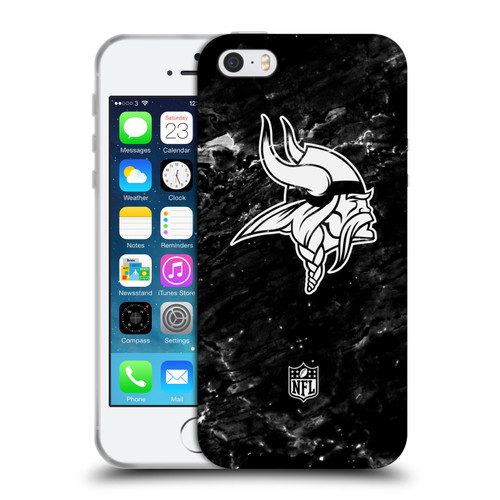 NFL Minnesota Vikings Artwork Marble Soft Gel Case for Apple iPhone 5 / 5s / iPhone SE 2016