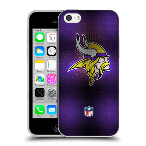NFL Minnesota Vikings Artwork LED Soft Gel Case for Apple iPhone 5c