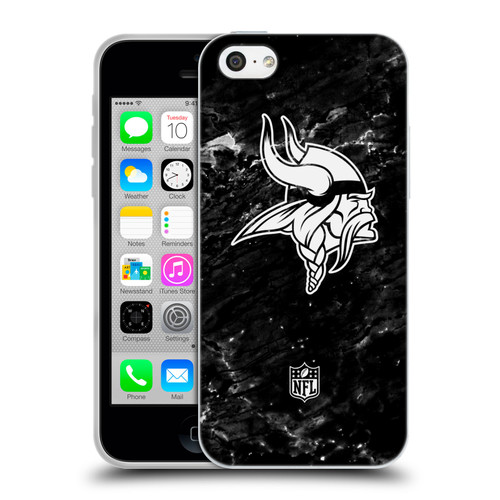 NFL Minnesota Vikings Artwork Marble Soft Gel Case for Apple iPhone 5c