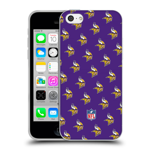 NFL Minnesota Vikings Artwork Patterns Soft Gel Case for Apple iPhone 5c