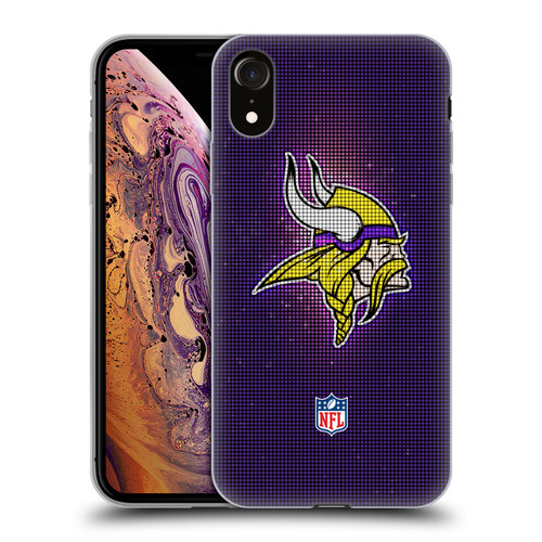 NFL Minnesota Vikings Artwork LED Soft Gel Case for Apple iPhone XR
