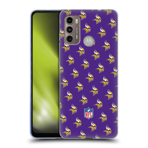 NFL Minnesota Vikings Artwork Patterns Soft Gel Case for Motorola Moto G60 / Moto G40 Fusion