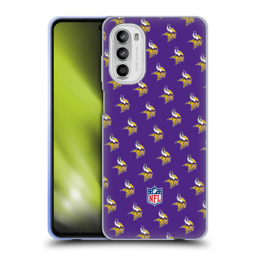 NFL Minnesota Vikings Artwork Patterns Soft Gel Case for Motorola Moto G52