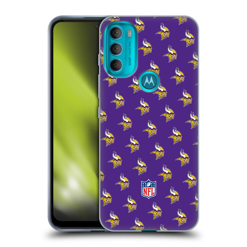 NFL Minnesota Vikings Artwork Patterns Soft Gel Case for Motorola Moto G71 5G