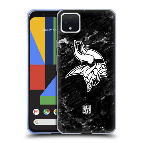 NFL Minnesota Vikings Artwork Marble Soft Gel Case for Google Pixel 4 XL