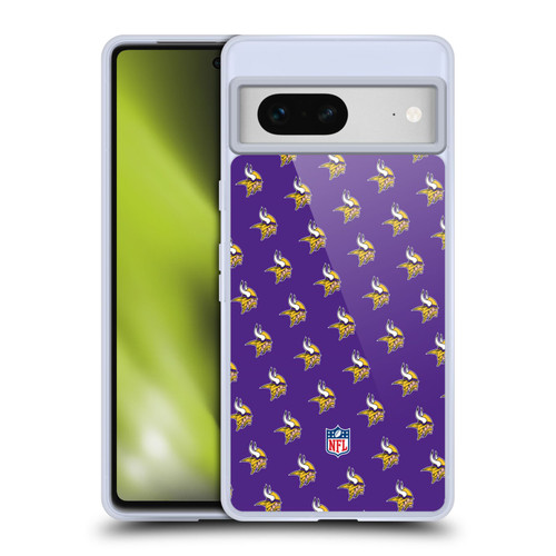 NFL Minnesota Vikings Artwork Patterns Soft Gel Case for Google Pixel 7