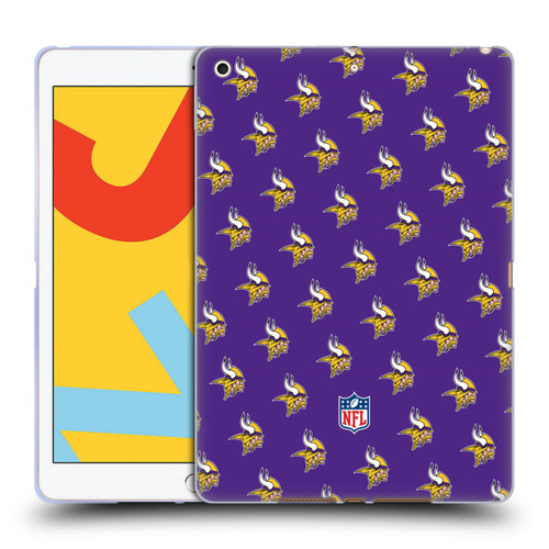 NFL Minnesota Vikings Artwork Patterns Soft Gel Case for Apple iPad 10.2 2019/2020/2021