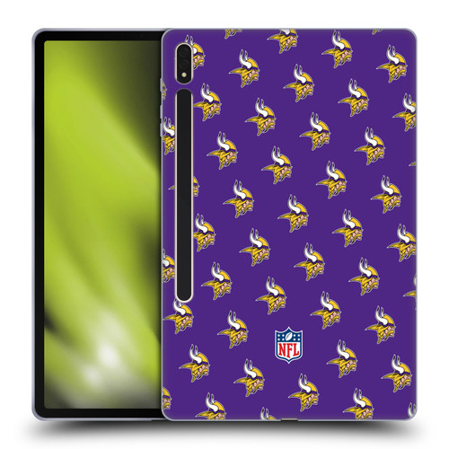 NFL Minnesota Vikings Artwork Patterns Soft Gel Case for Samsung Galaxy Tab S8 Plus