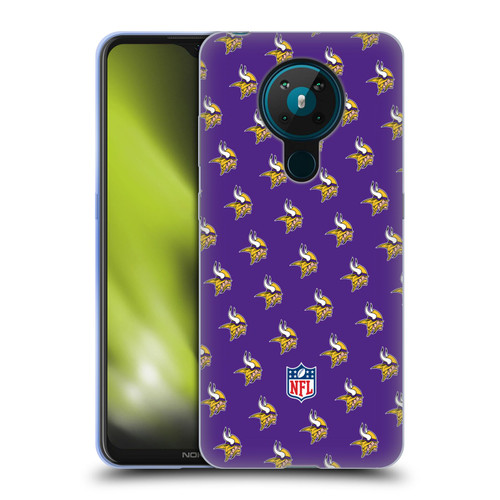 NFL Minnesota Vikings Artwork Patterns Soft Gel Case for Nokia 5.3