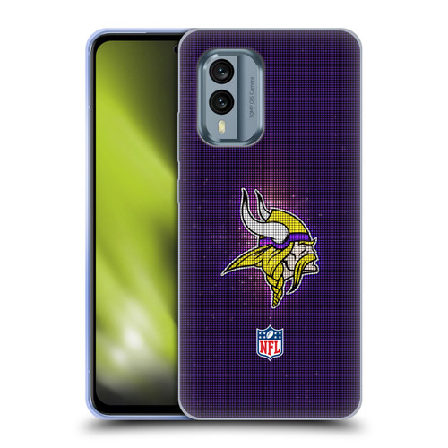 NFL Minnesota Vikings Artwork LED Soft Gel Case for Nokia X30