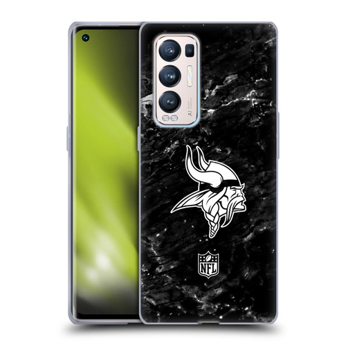 NFL Minnesota Vikings Artwork Marble Soft Gel Case for OPPO Find X3 Neo / Reno5 Pro+ 5G