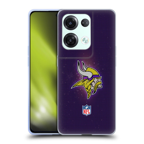 NFL Minnesota Vikings Artwork LED Soft Gel Case for OPPO Reno8 Pro