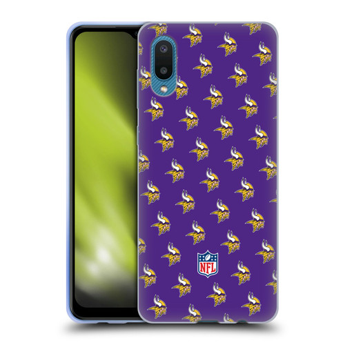 NFL Minnesota Vikings Artwork Patterns Soft Gel Case for Samsung Galaxy A02/M02 (2021)