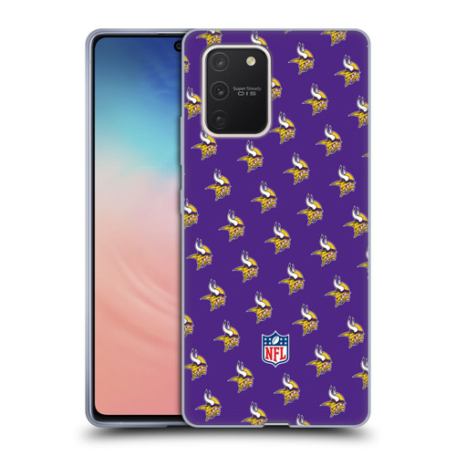 NFL Minnesota Vikings Artwork Patterns Soft Gel Case for Samsung Galaxy S10 Lite