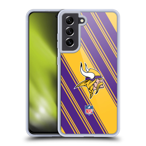 NFL Minnesota Vikings Artwork Stripes Soft Gel Case for Samsung Galaxy S21 FE 5G NFL Minnesota Vikings Artwork Stripes Soft Gel Case for Samsung Galaxy S21 FE 5G