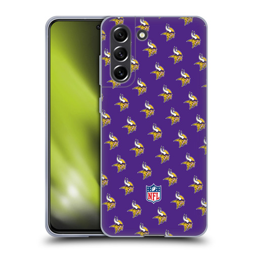 NFL Minnesota Vikings Artwork Patterns Soft Gel Case for Samsung Galaxy S21 FE 5G