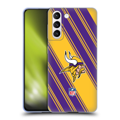 NFL Minnesota Vikings Artwork Stripes Soft Gel Case for Samsung Galaxy S21 5G