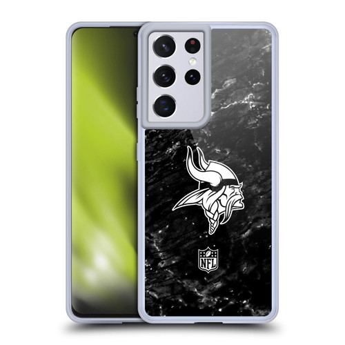 NFL Minnesota Vikings Artwork Marble Soft Gel Case for Samsung Galaxy S21 Ultra 5G