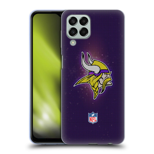 NFL Minnesota Vikings Artwork LED Soft Gel Case for Samsung Galaxy M33 (2022)