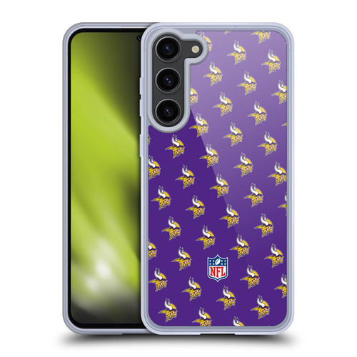 NFL Minnesota Vikings Artwork Patterns Soft Gel Case for Samsung Galaxy S23+ 5G