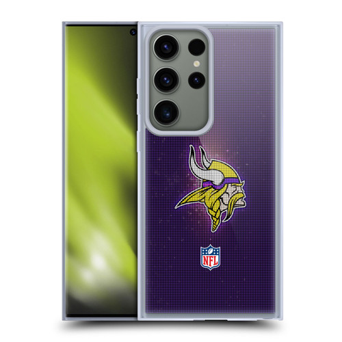 NFL Minnesota Vikings Artwork LED Soft Gel Case for Samsung Galaxy S23 Ultra 5G